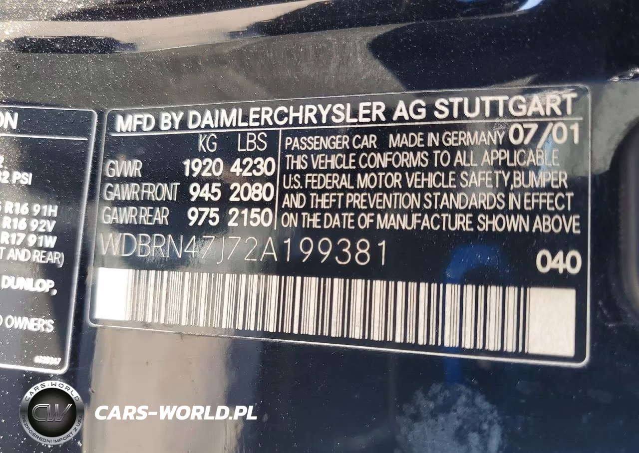2002 Mercedes-Benz C 230K Sport Coupe VIN:WDBRN47J72A199381 - 12