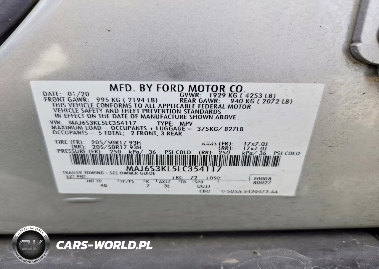 2020 Ford Ecosport Titanium VIN:MAJ6S3KL5LC354117 - 13