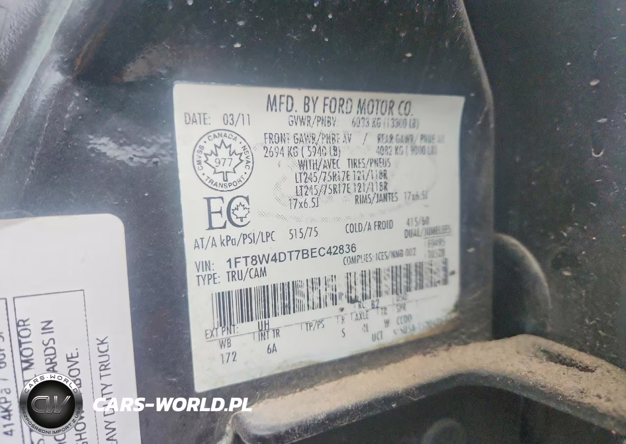 2011 Ford F450 Super Duty VIN:1FT8W4DT7BEC42836 - 13