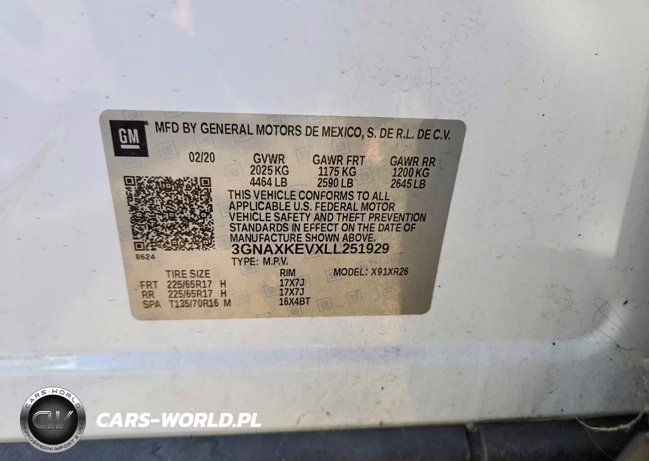 2020 Chevrolet Equinox Lt VIN:3GNAXKEVXLL251929 - 13