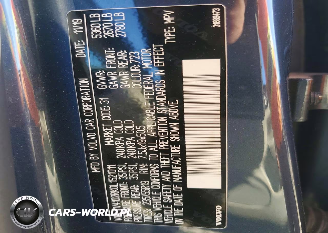 2020 Volvo Xc60 T5 Momentum VIN:YV4102RK0L1521011 - 12