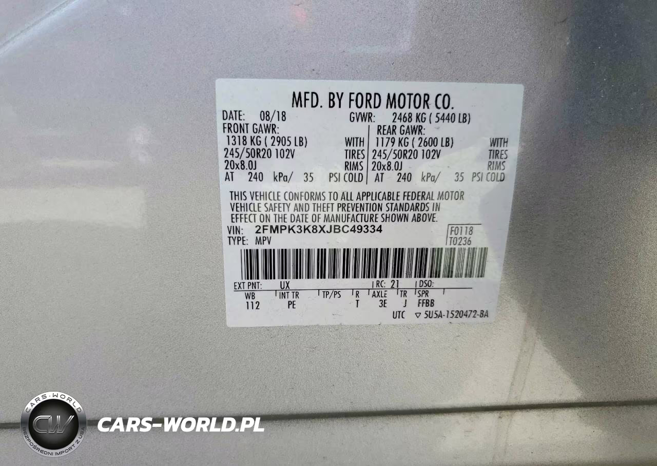 2018 Ford Edge Titanium VIN:2FMPK3K8XJBC49334 - 14