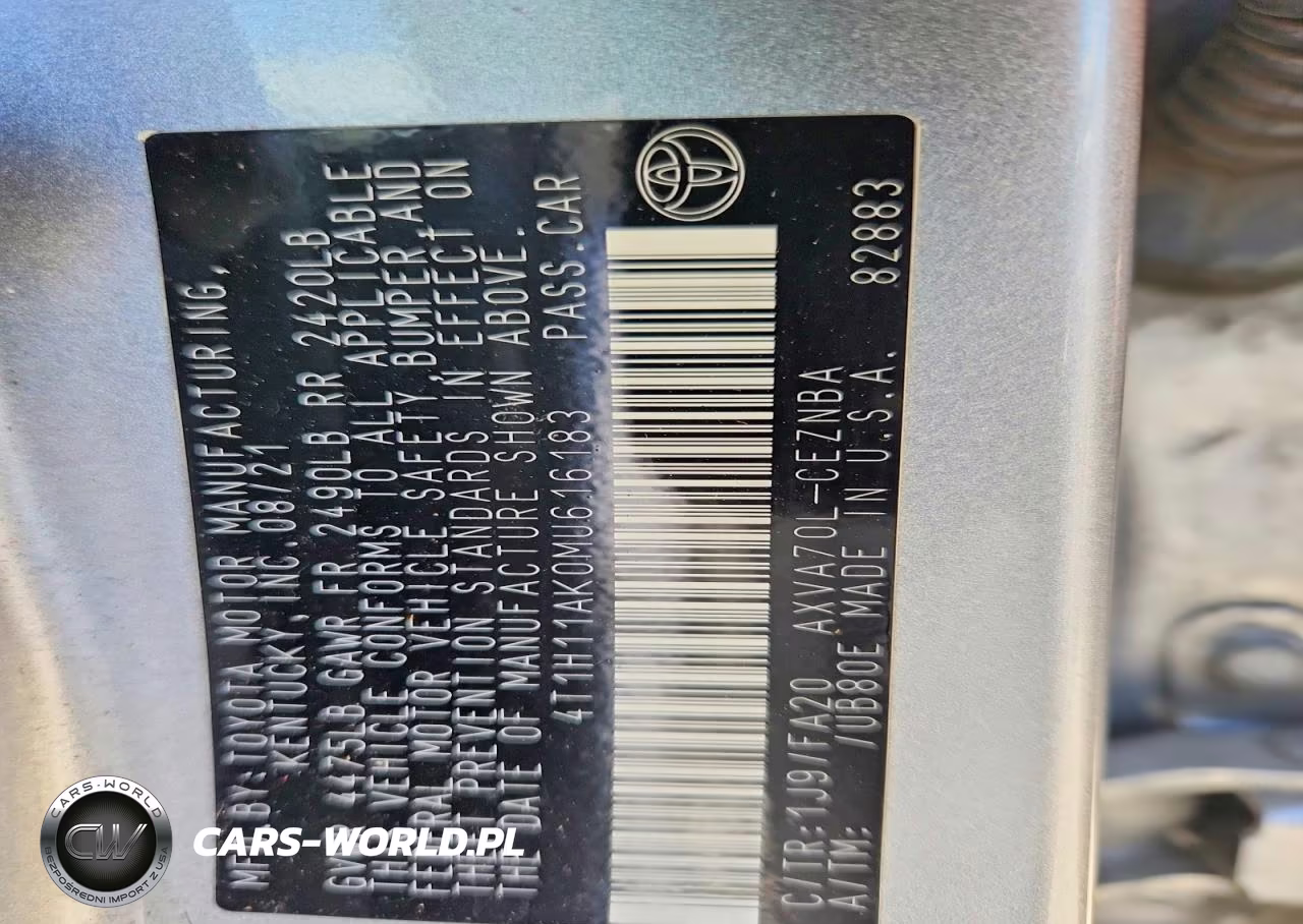 2021 Toyota Camry Le VIN:4T1H11AK0MU616183 - 12
