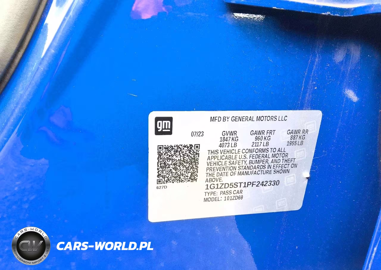 2023 Chevrolet Malibu Lt VIN:1G1ZD5ST1PF242330 - 12