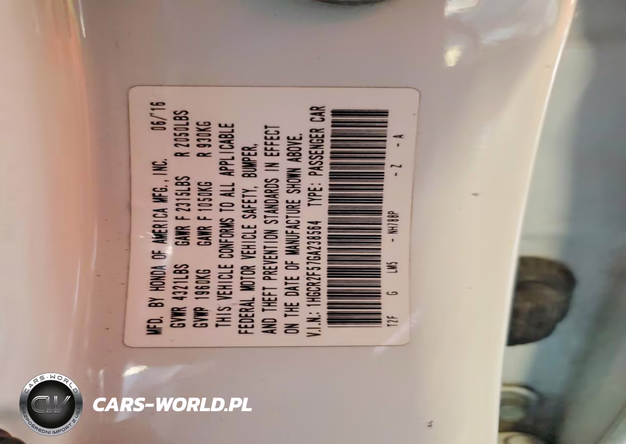 2016 Honda Accord Sport VIN:1HGCR2F57GA238564 - 13