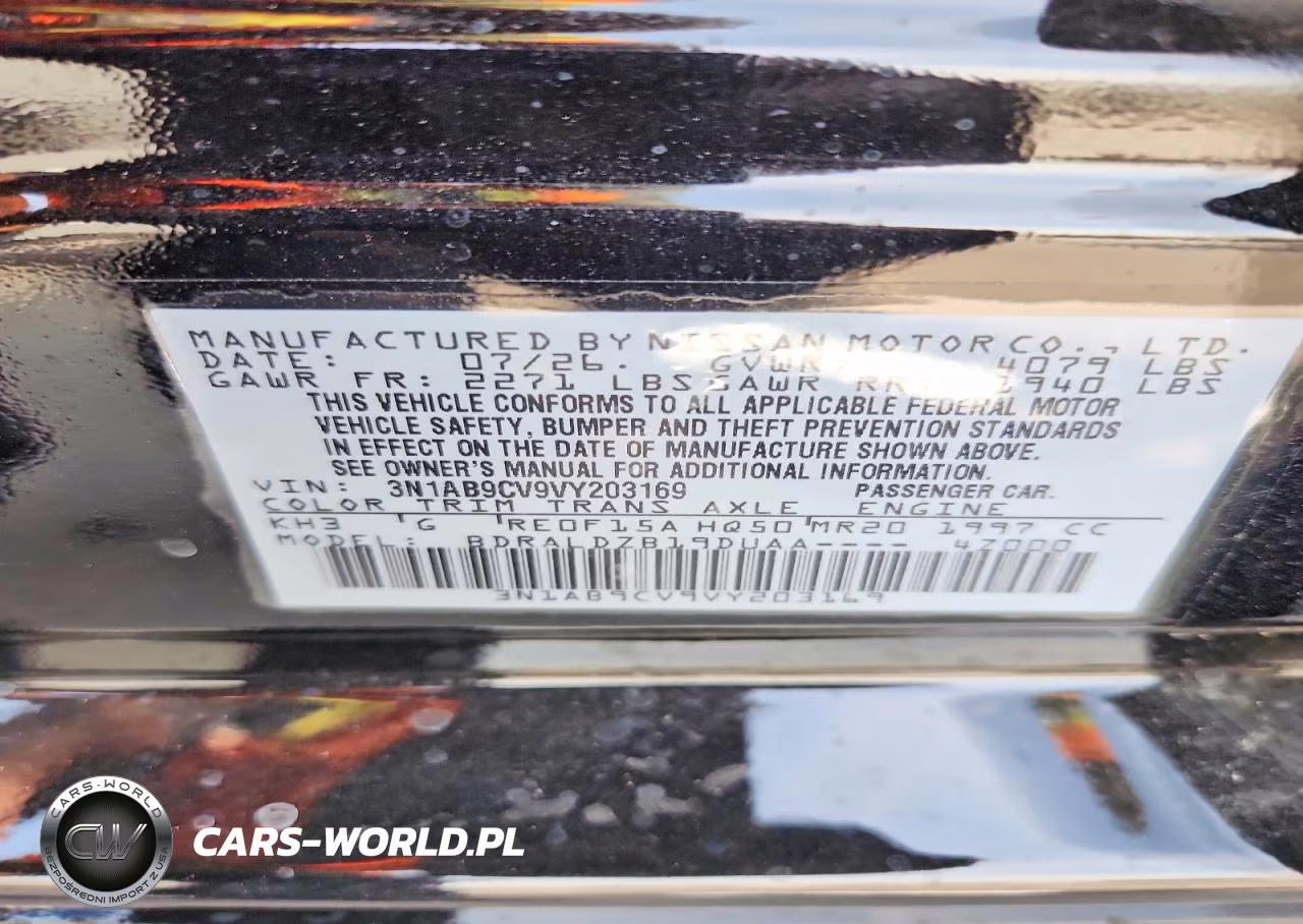 2027 Nissan Sentra Sv VIN:3N1AB9CV9VY203169 - 12