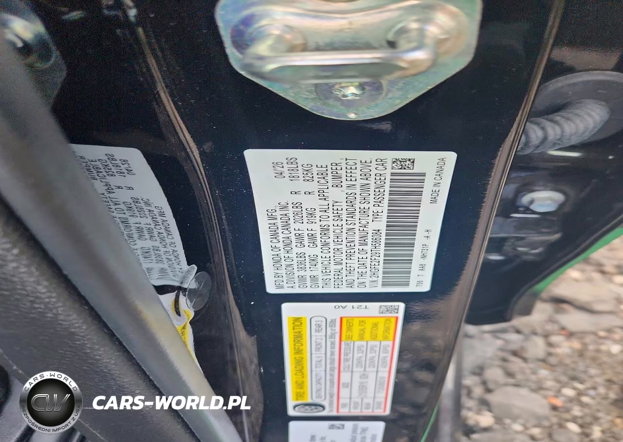 2026 Honda Civic Lx VIN:2HGFE2F29TH586084 - 12