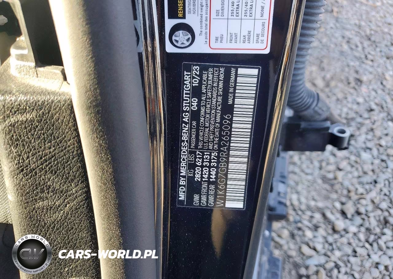 2024 Mercedes-Benz S 580 4Matic VIN:W1K6G7GB9RA265096 - 12