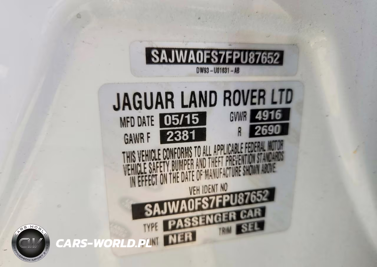 2015 Jaguar Xf 2.0T Premium VIN:SAJWA0FS7FPU87652 - 12