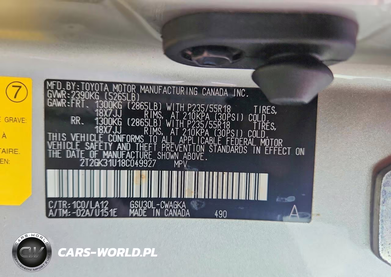 2008 Lexus Rx 350 VIN:2T2GK31U18C049927 - 13