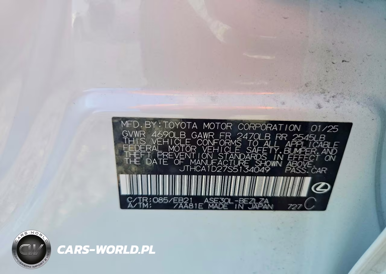 2025 Lexus Is 300 Base VIN:JTHCA1D27S5134049 - 12