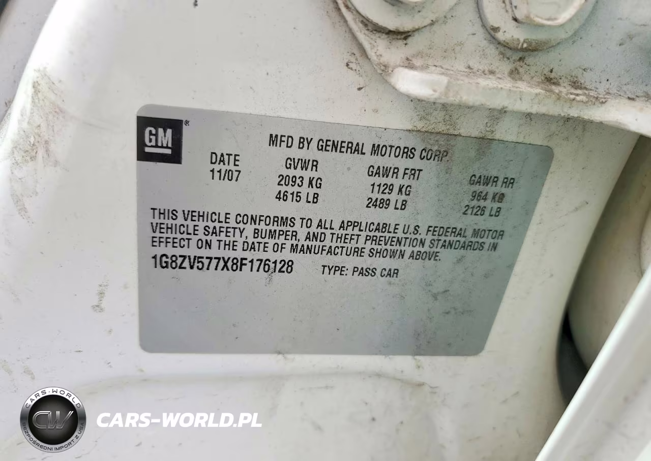 2008 Saturn Aura Xr VIN:1G8ZV577X8F176128 - 12