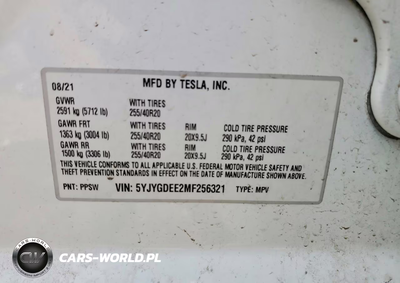 2021 Tesla Model Y VIN:5YJYGDEE2MF256321 - 12