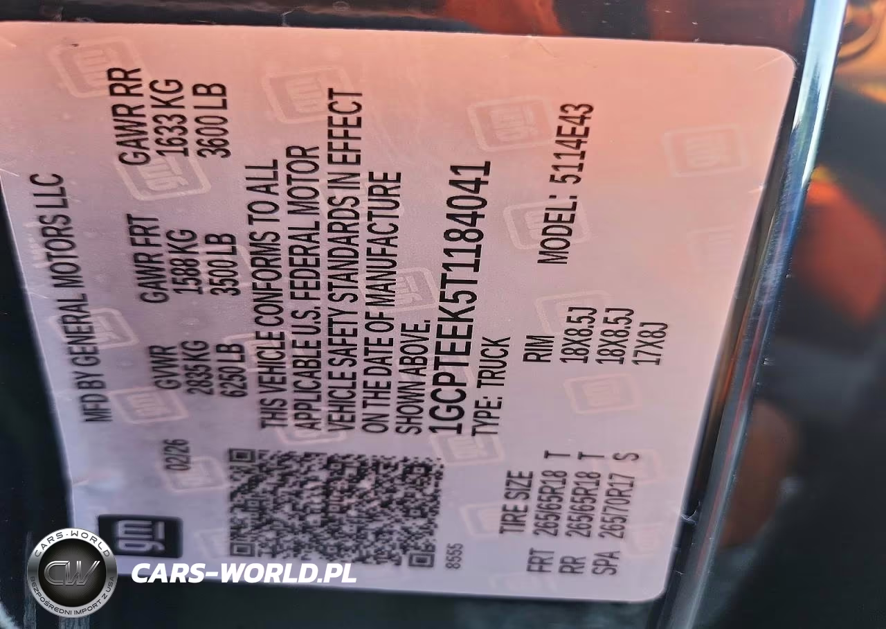 2026 Chevrolet Colorado Trail Boss VIN:1GCPTEEK5T1184041 - 13