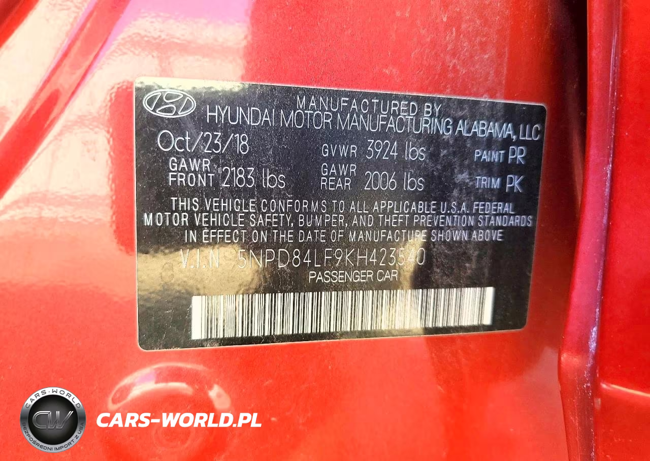 2019 Hyundai Elantra Sel VIN:5NPD84LF9KH423540 - 12
