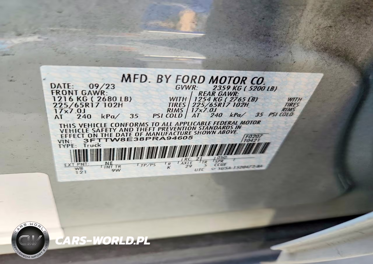 2023 Ford Maverick Xl VIN:3FTTW8E38PRA94605 - 13