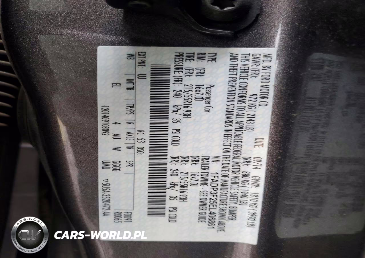 2014 Ford Focus Se VIN:1FADP3F25EL406861 - 12