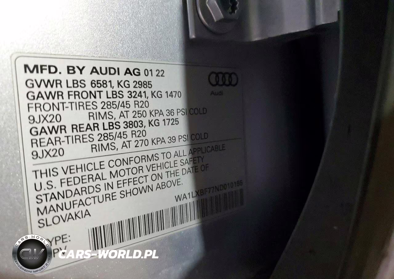 2022 Audi Q7 Premium Plus VIN:WA1LXBF77ND010155 - 13