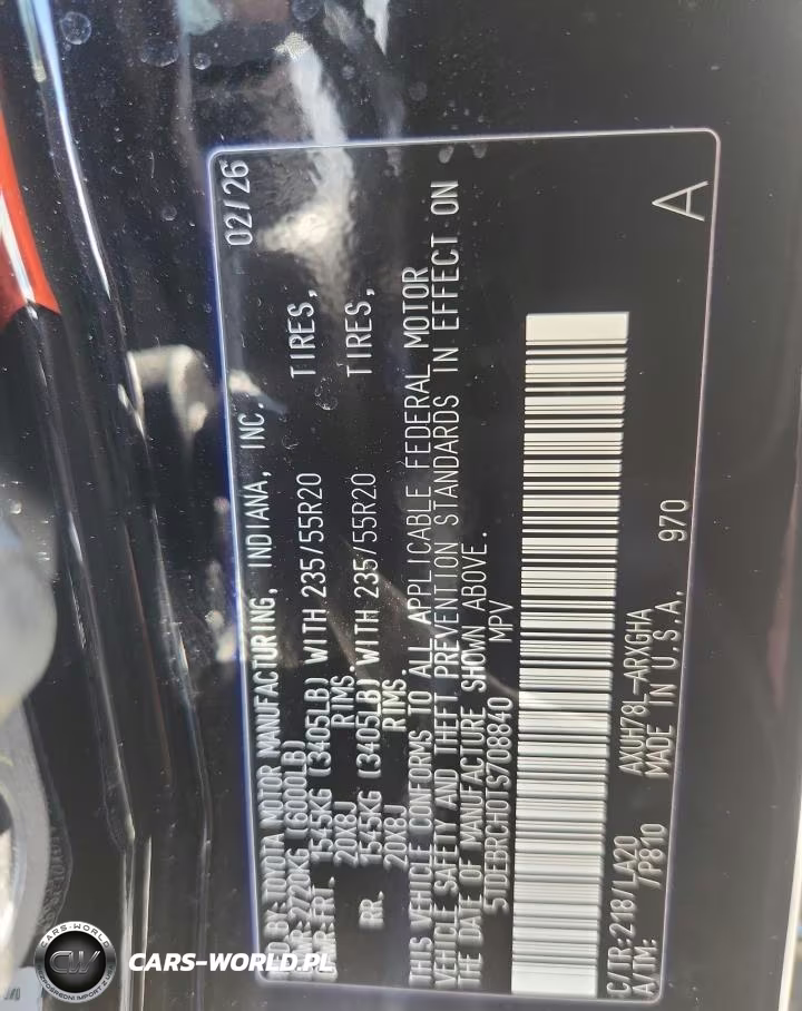 2026 Toyota Highlander Hybrid Platinum VIN:5TDEBRCH0TS708840 - 13