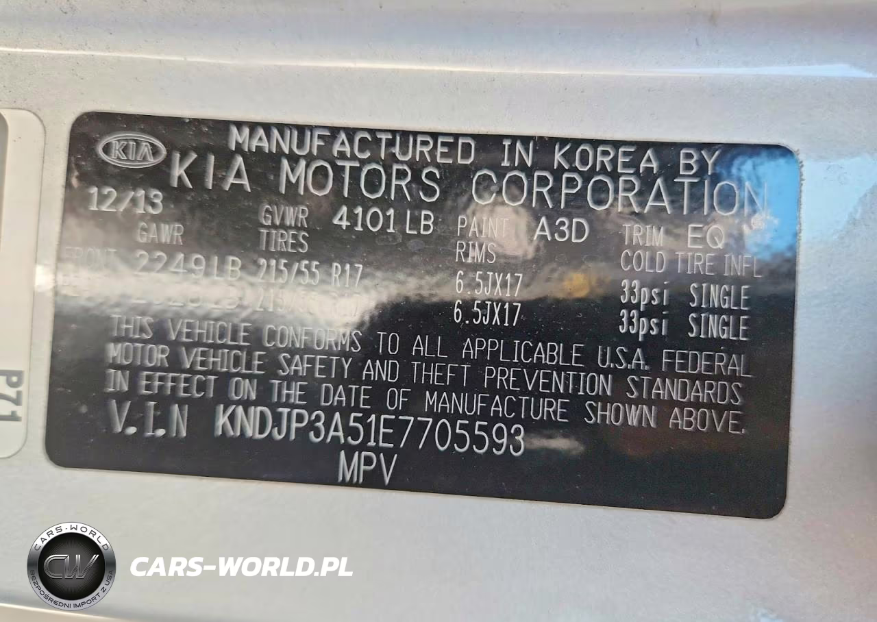 2014 Kia Soul + VIN:KNDJP3A51E7705593 - 12