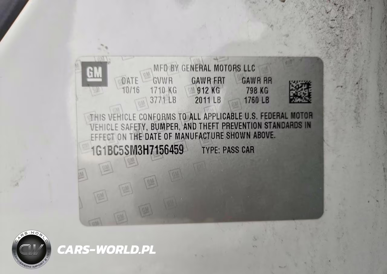2017 Chevrolet Cruze Ls VIN:1G1BC5SM3H7156459 - 12