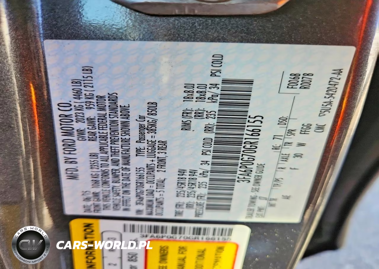 2016 Ford Fusion S VIN:3FA6P0G70GR166155 - 13