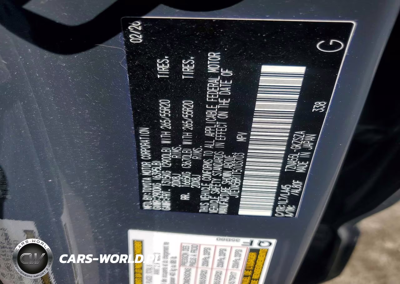2026 Toyota 4Runner Limited VIN:JTEVA5BR1T5103703 - 12