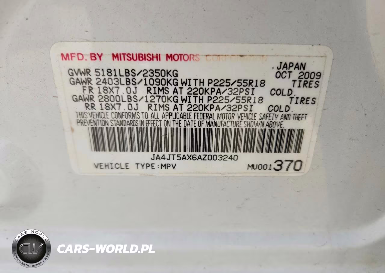 2010 Mitsubishi Outlander Gt VIN:JA4JT5AX6AZ003240 - 13