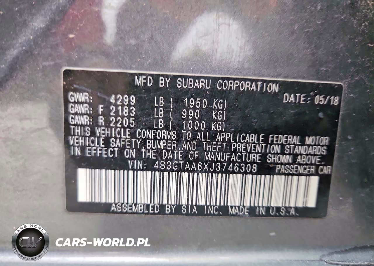 2018 Subaru Impreza VIN:4S3GTAA6XJ3746308 - 13