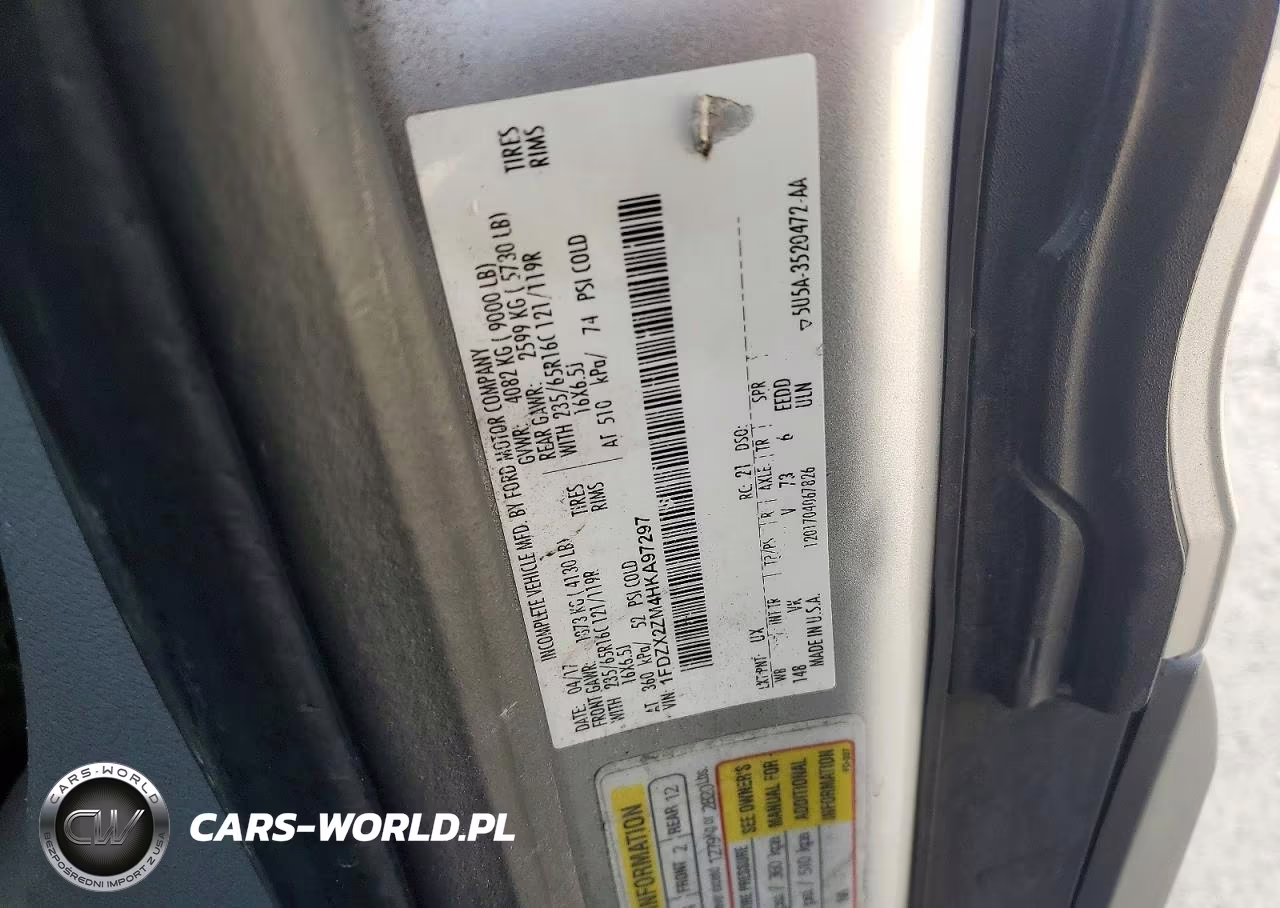 2017 Ford Transit VIN:1FDZX2ZM4HKA97297 - 13