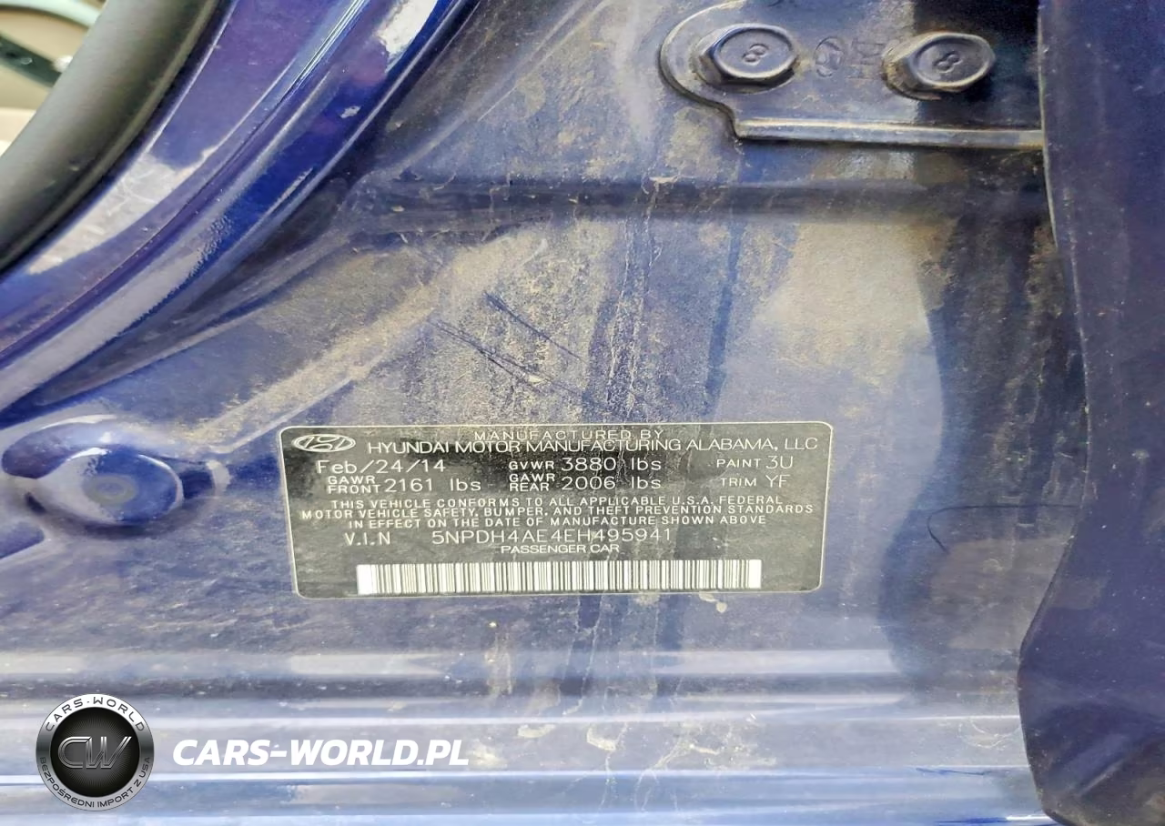 2014 Hyundai Elantra Se VIN:5NPDH4AE4EH495941 - 13