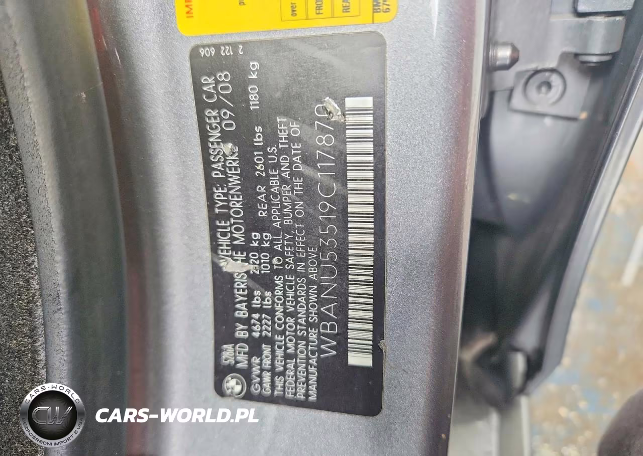 2009 BMW 528 I VIN:WBANU53519C117870 - 12