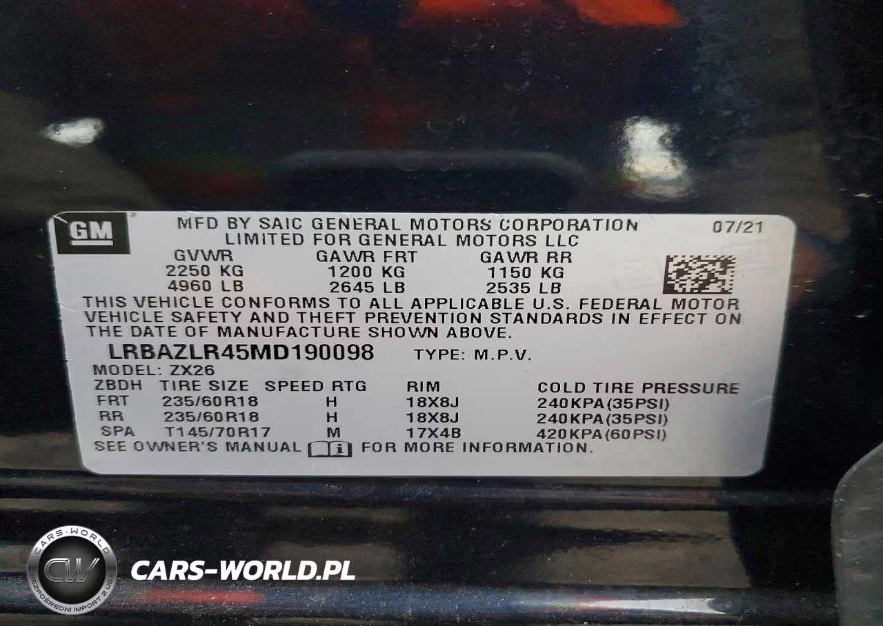 2021 Buick Envision Preferred VIN:LRBAZLR45MD190098 - 14