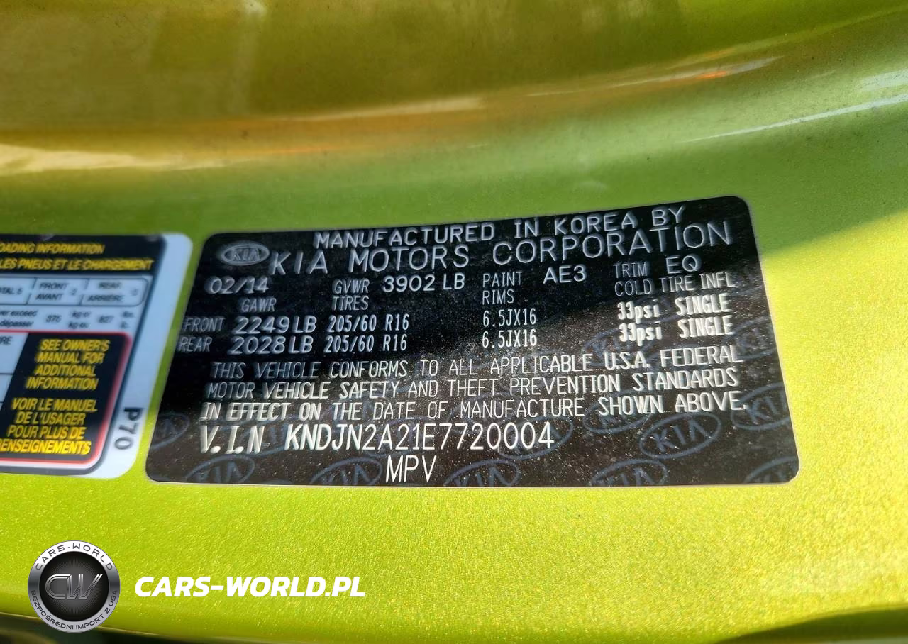2014 Kia Soul Base VIN:KNDJN2A21E7720004 - 12
