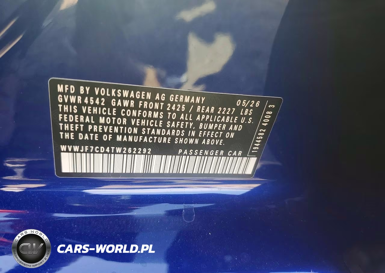 2026 Volkswagen Golf R VIN:WVWJF7CD4TW262292 - 12