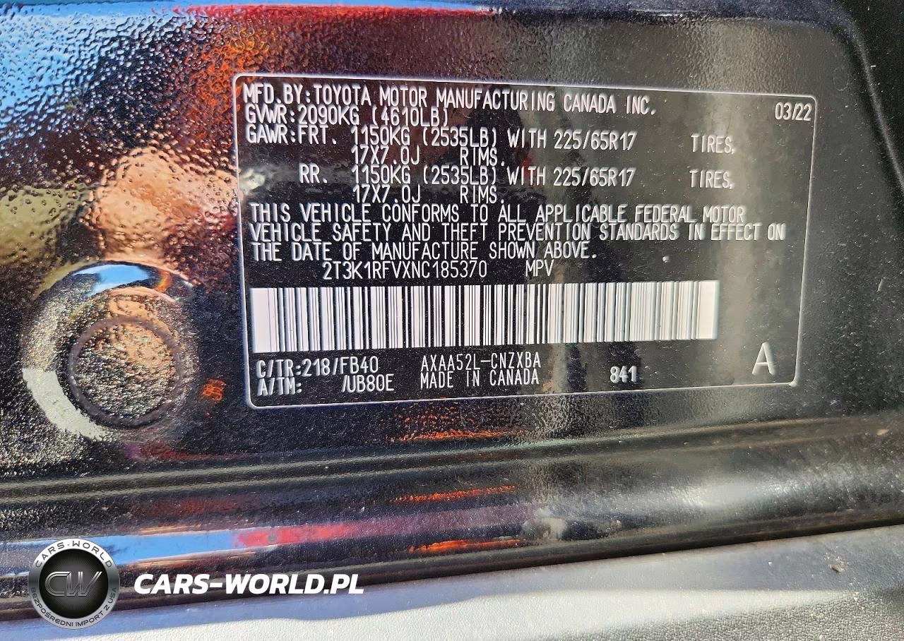 2022 Toyota Rav4 Le VIN:2T3K1RFVXNC185370 - 14