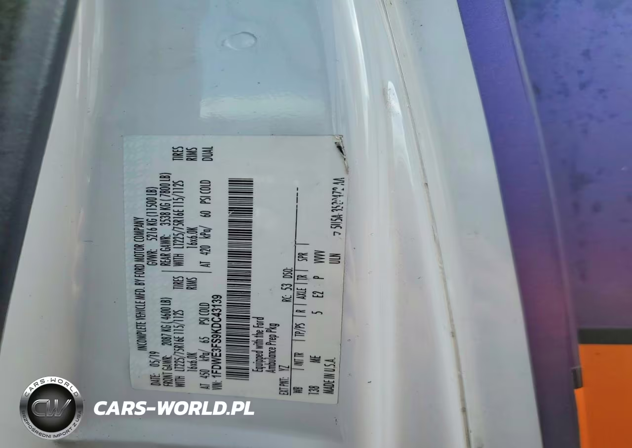 2019 Ford Econoline - Ambulance VIN:1FDWE3FS9KDC43139 - 12