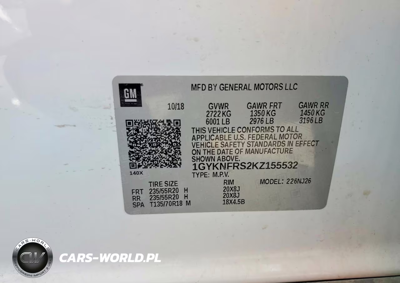 2019 Cadillac Xt5 Premium Luxury VIN:1GYKNFRS2KZ155532 - 13