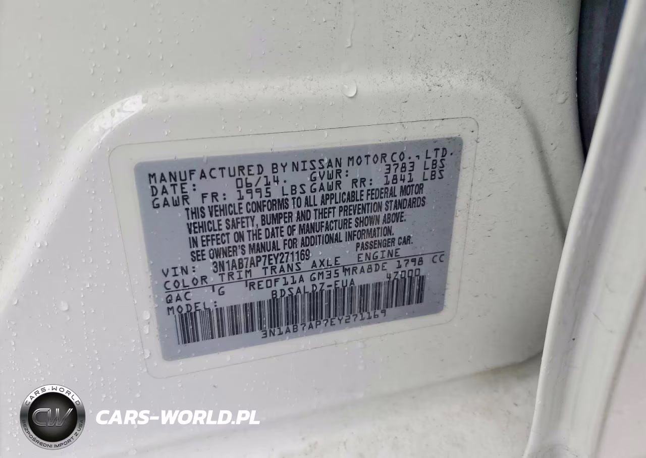 2014 Nissan Sentra Sv VIN:3N1AB7AP7EY271169 - 12