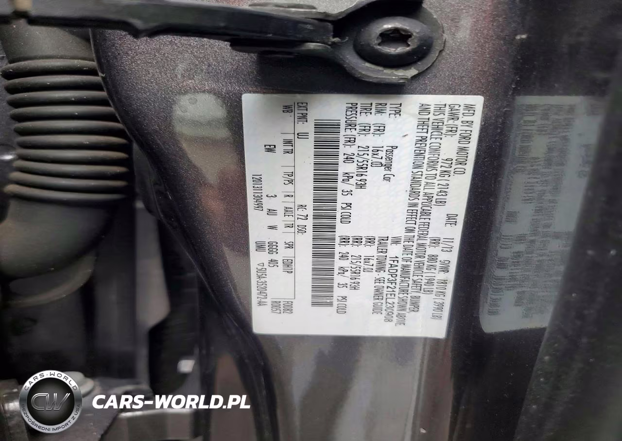 2014 Ford Focus Se VIN:1FADP3F21EL230908 - 12