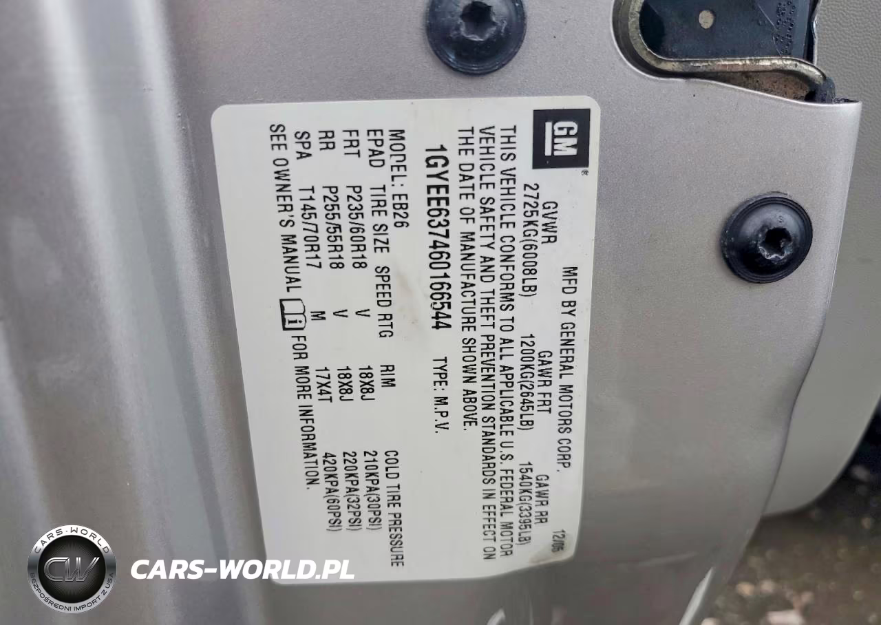 2006 Cadillac Srx VIN:1GYEE637460166544 - 13