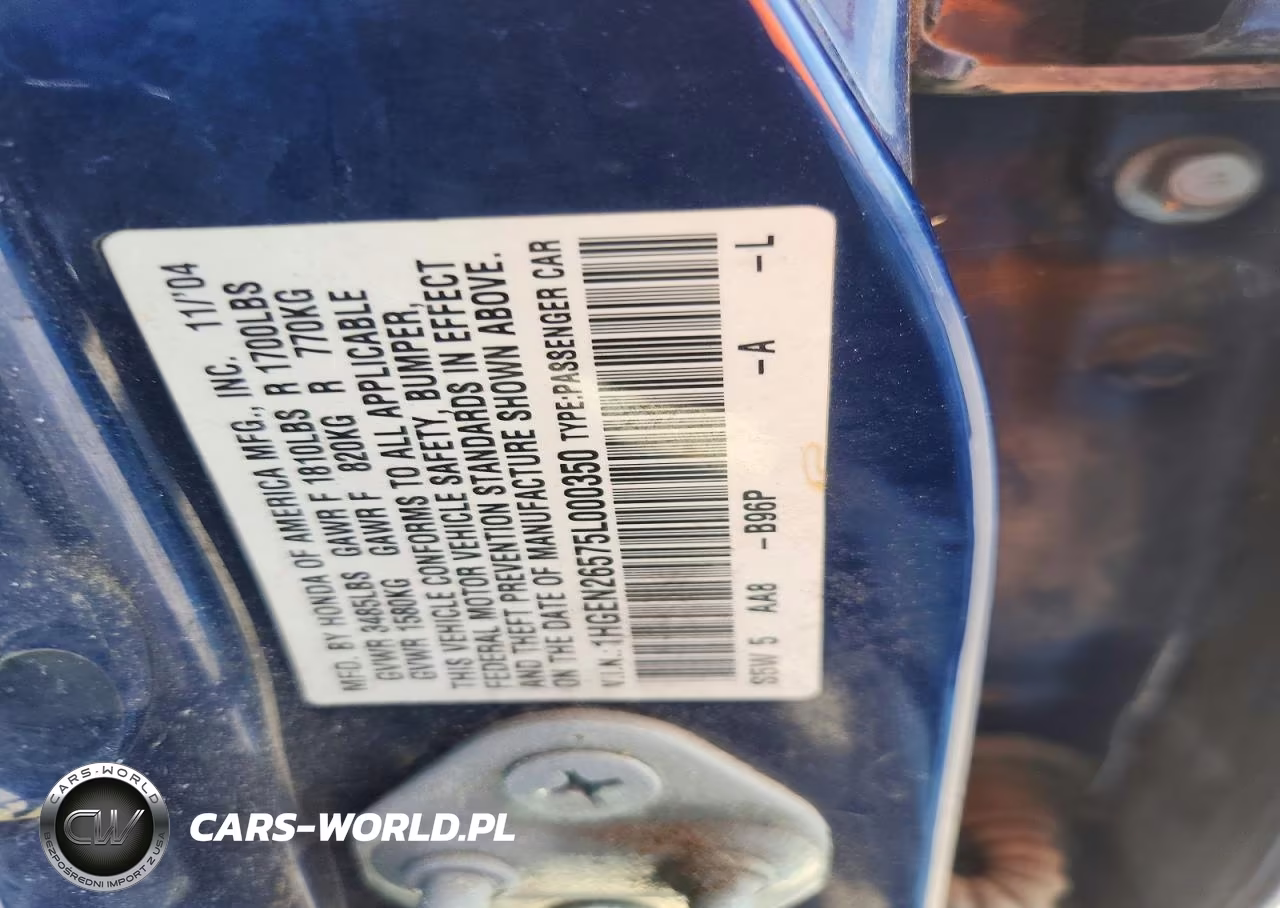 2005 Honda Civic Gx VIN:1HGEN26575L000350 - 12