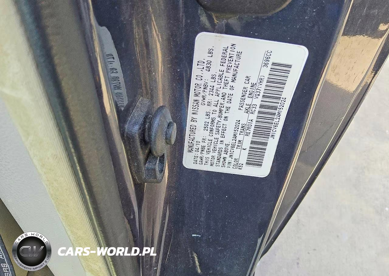 2010 Infiniti G37 Coupe X VIN:JN1CV6EL2AM152024 - 12