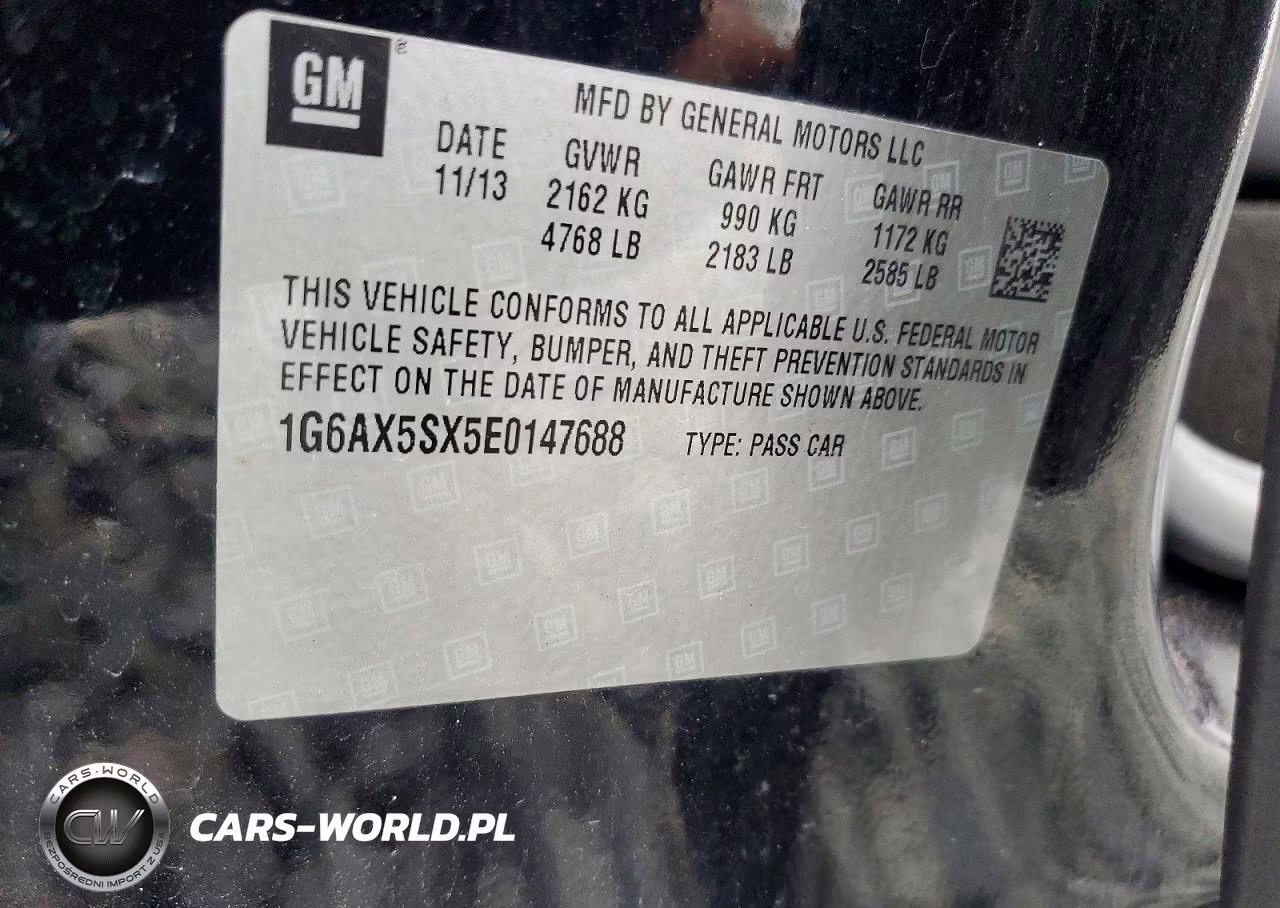 2014 Cadillac Cts Luxury Collection VIN:1G6AX5SX5E0147688 - 12