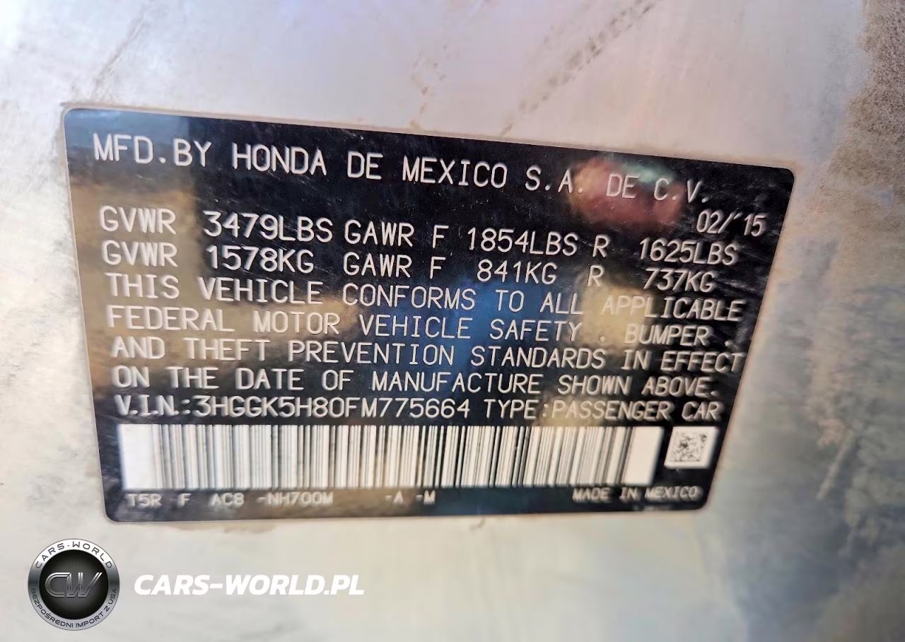 2015 Honda Fit Ex VIN:3HGGK5H80FM775664 - 13