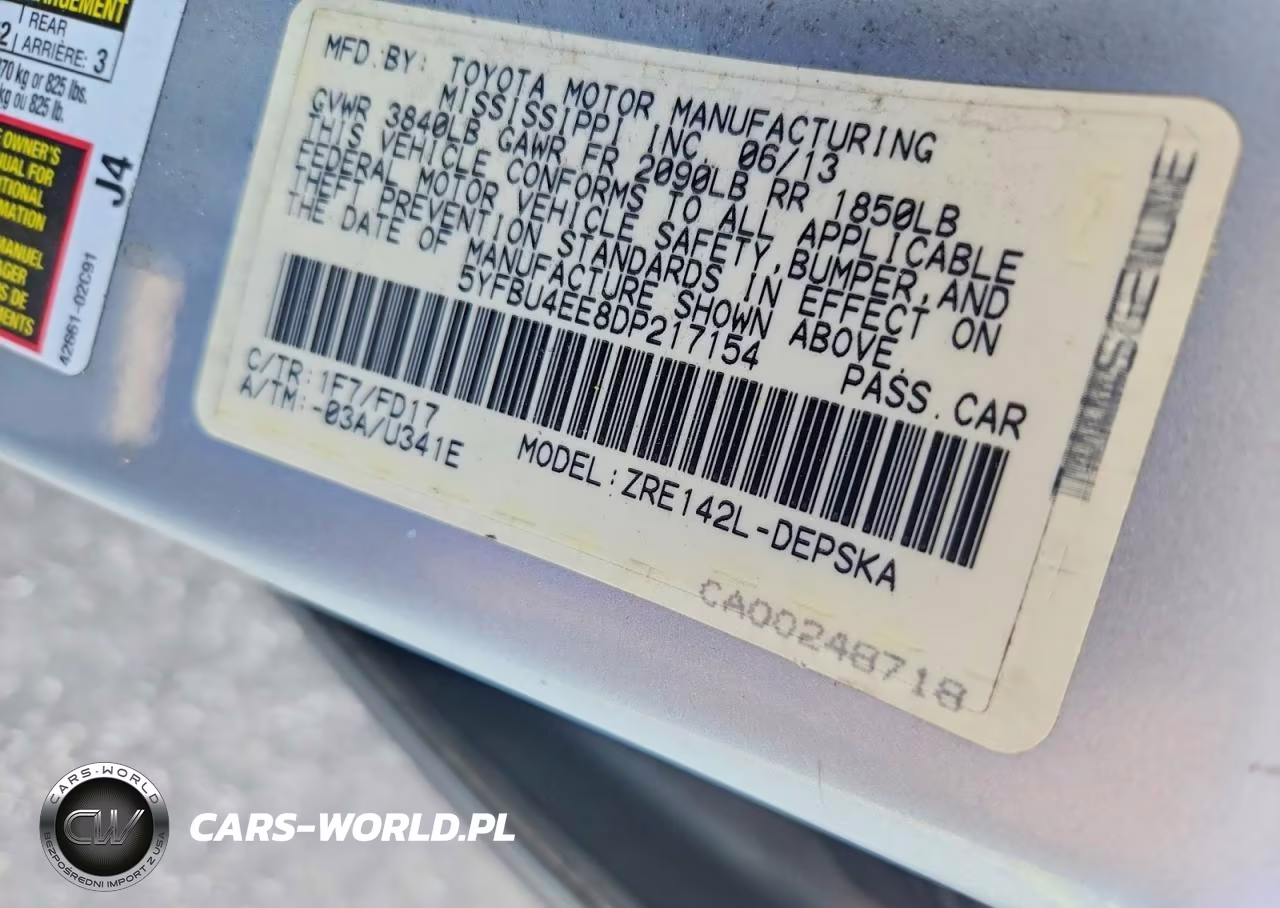 2013 Toyota Corolla S VIN:5YFBU4EE8DP217154 - 12