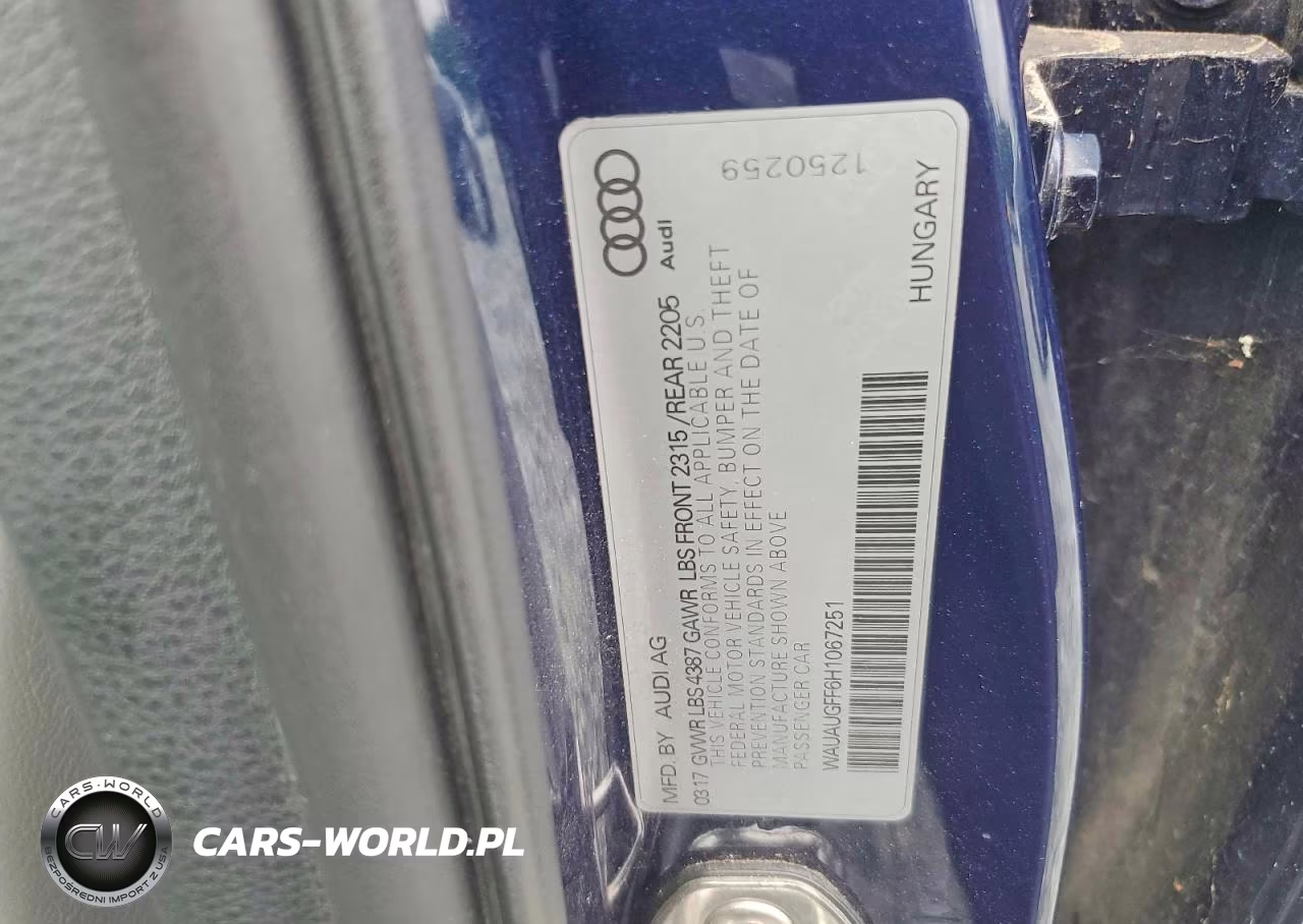 2017 Audi A3 Premium VIN:WAUAUGFF6H1067251 - 12