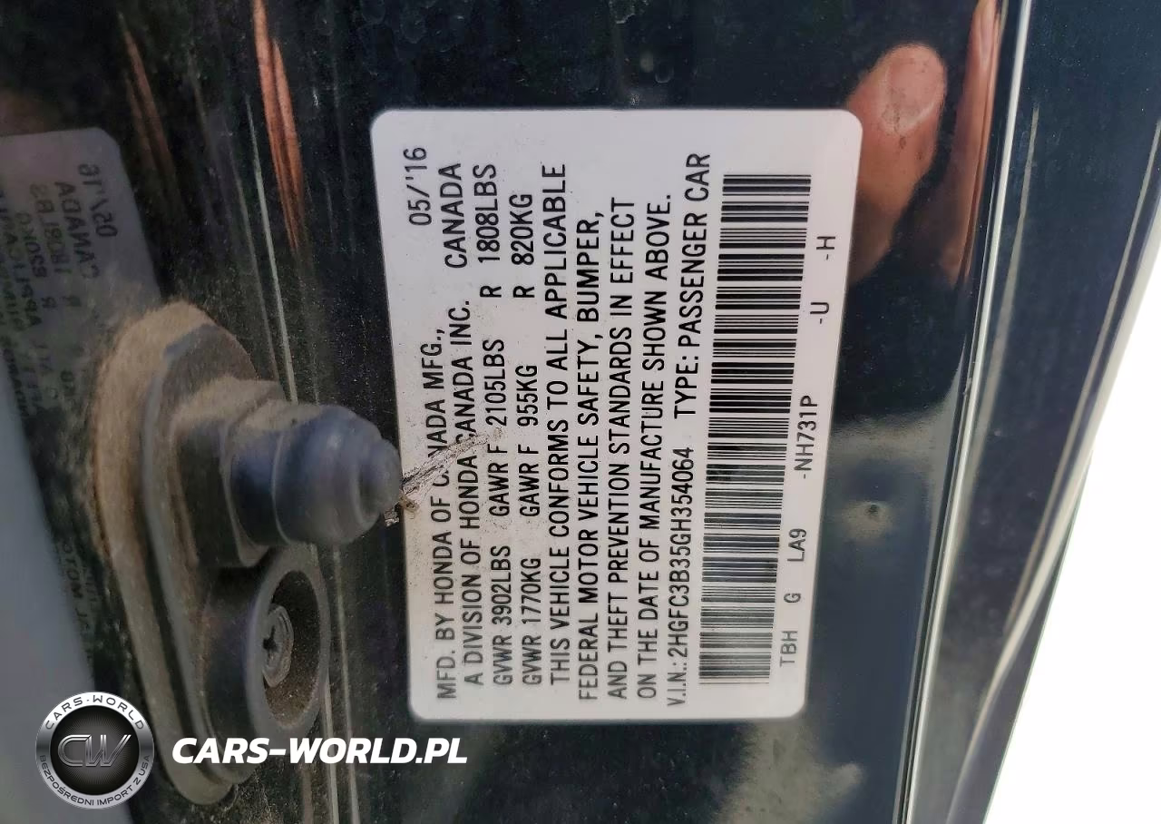 2016 Honda Civic Ex VIN:2HGFC3B35GH354064 - 12