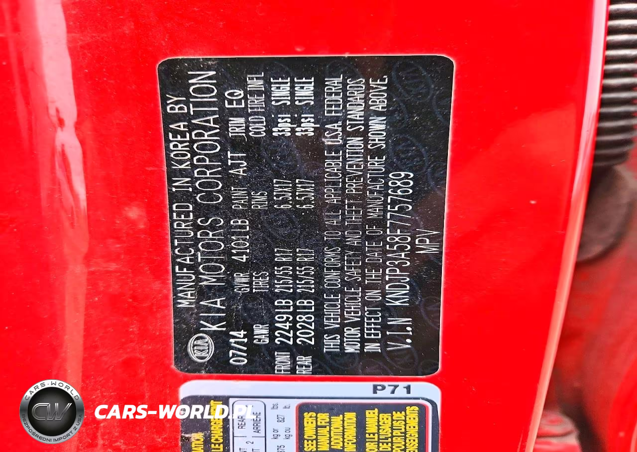 2015 Kia Soul + VIN:KNDJP3A58F7757689 - 13