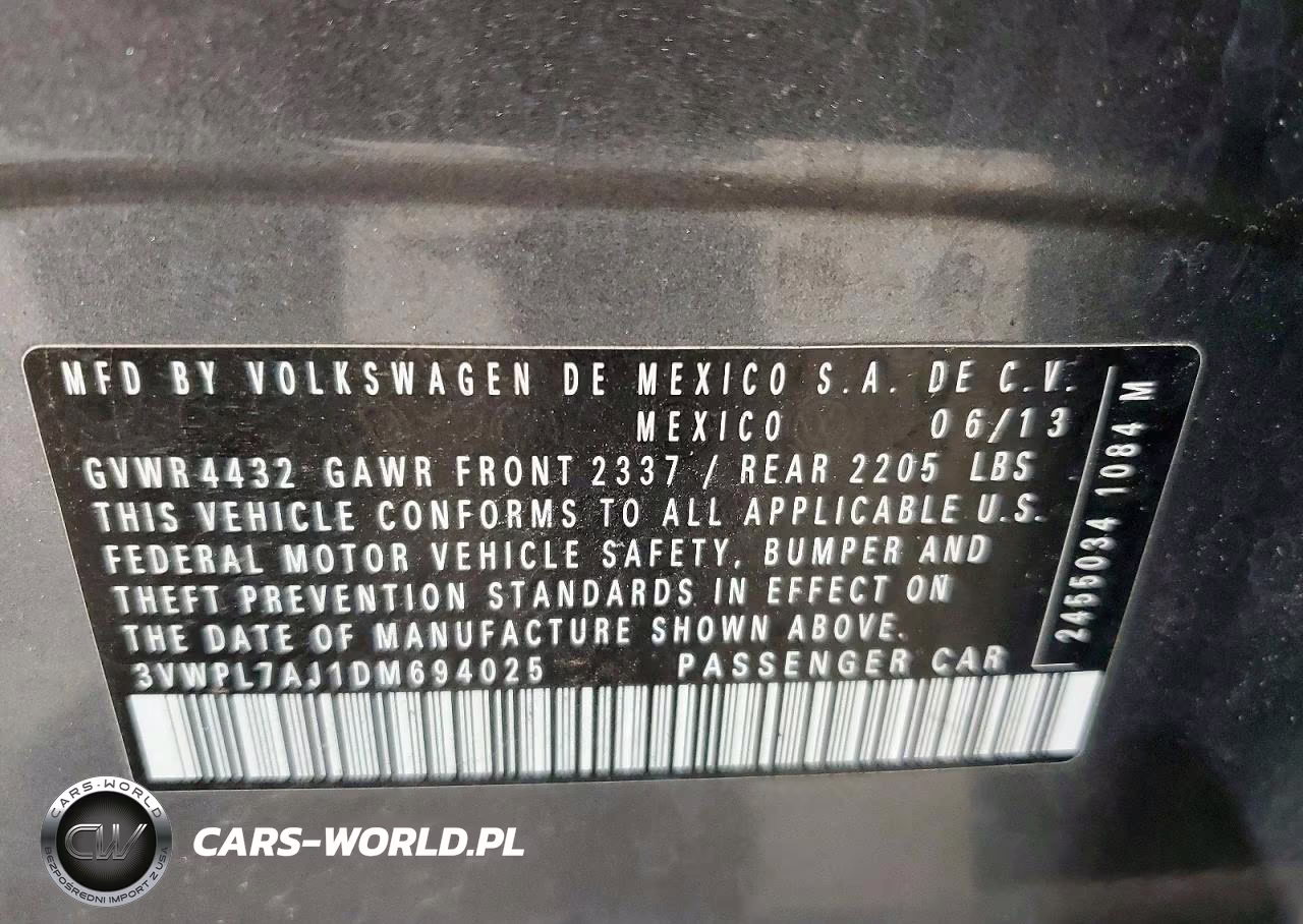 2013 Volkswagen Jetta Tdi VIN:3VWPL7AJ1DM694025 - 13